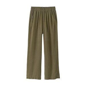 NWT Patagonia Garden Island Pants in Army Green Wide Leg Stretch Size Small